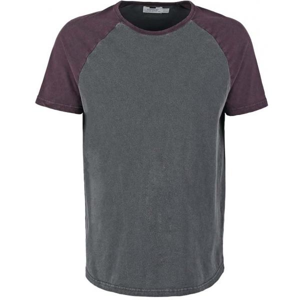 Topman T-shirt basic burgundy TP822O0BQ-G11