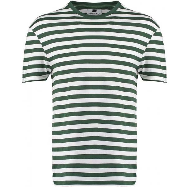 Topman T-shirt basic green TP822O0AU-M11