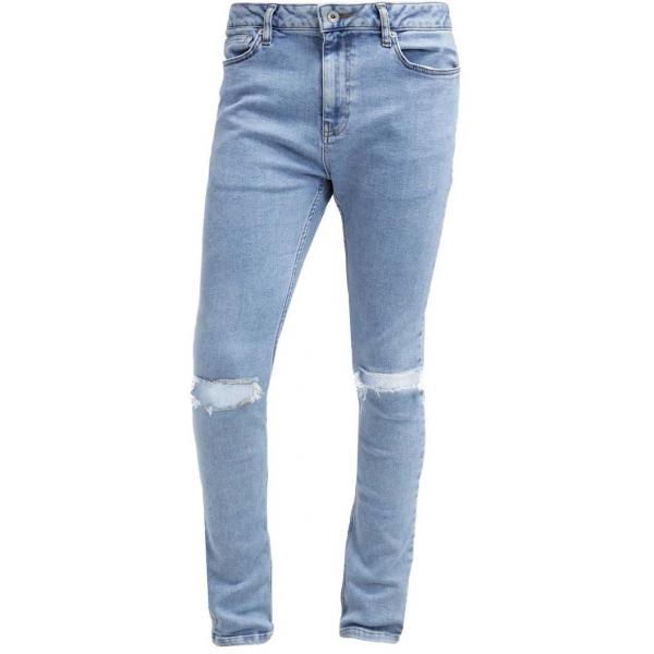Topman SPRAY ON Jeans Skinny Fit light blue TP822G03C-K11