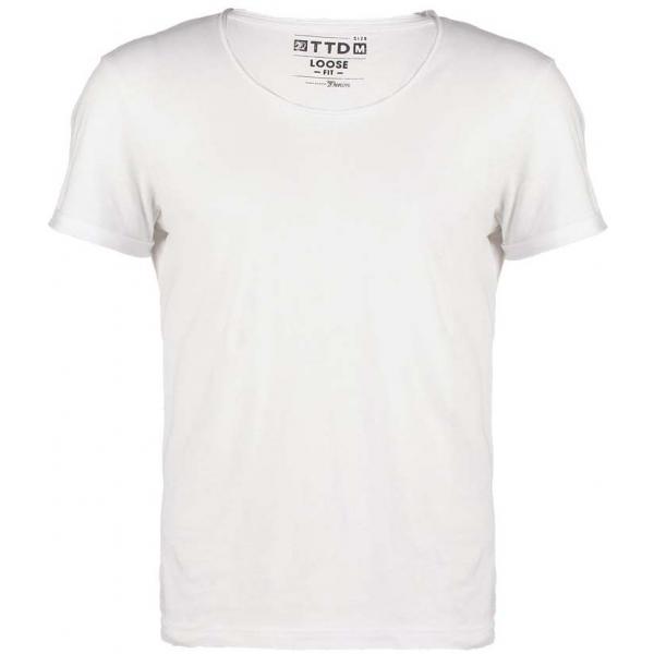 TOM TAILOR DENIM LONG FIT T-shirt basic white TO722D0B6-A11
