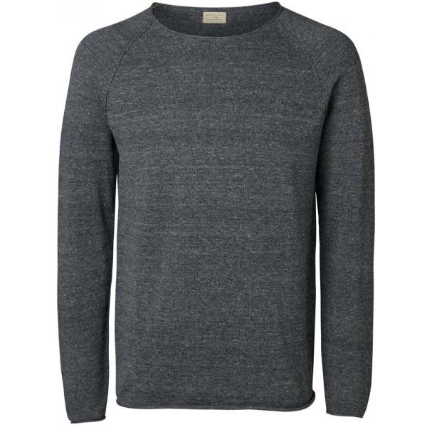 Selected Homme CLASH Sweter grey SE622Q02W-C11