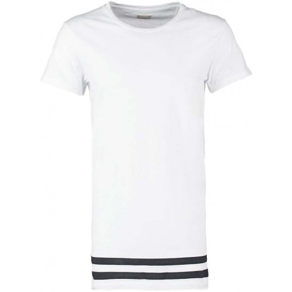 Selected Homme T-shirt z nadrukiem white SE622O07P-A11