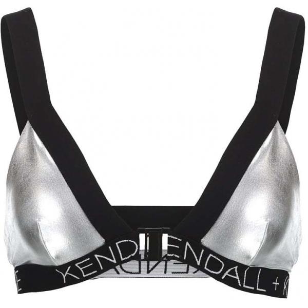 Topshop KENDALL + KYLIE Góra od bikini silver TP721M03F-D11