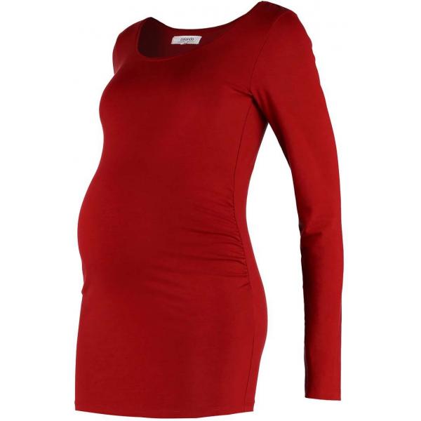 Zalando Essentials Maternity Bluzka z długim rękawem dark red ZX029GA03-G11