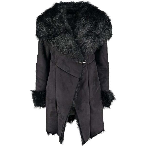 Miss Selfridge Krótki płaszcz black MF921H019-Q11