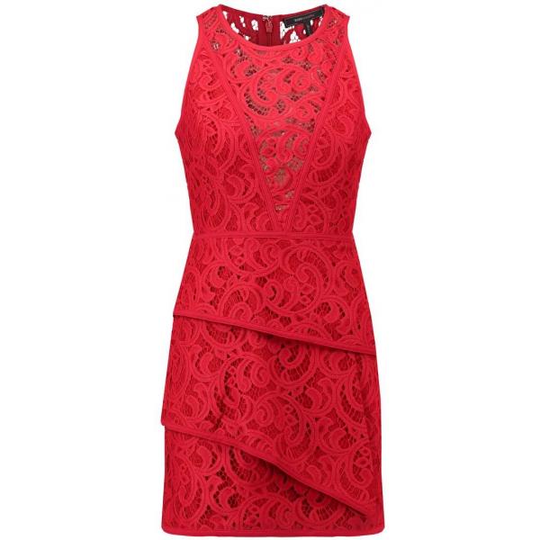 BCBGMAXAZRIA Sukienka koktajlowa burnt red MX121C03O-G11