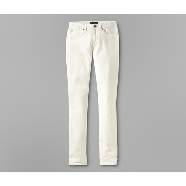 Tchibo Spodnie dżinsowe o kroju Slim Fit, kremowe 400050433