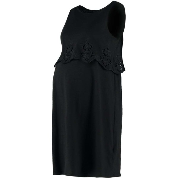 Topshop Maternity Sukienka z dżerseju black TP721M03O-Q11