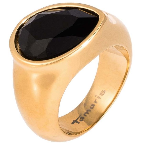 Tamaris Jewelry Pierścionek schwarz/goldfarben TJ151E01E-Q11
