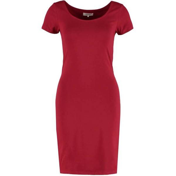 Zalando Essentials Sukienka z dżerseju dark red ZA821CA0I-G11