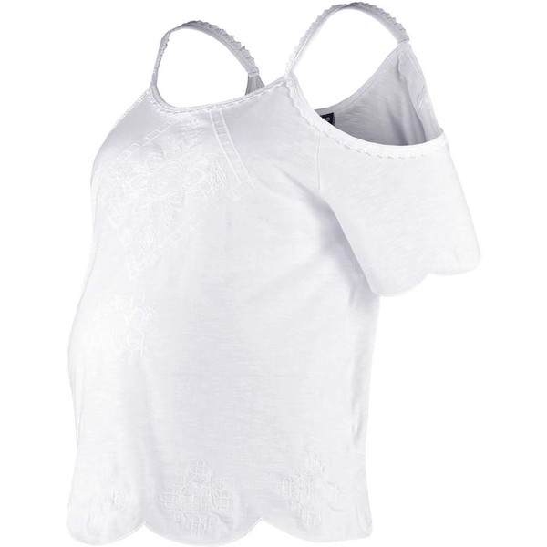 Topshop Maternity T-shirt z nadrukiem white TP721M041-A11