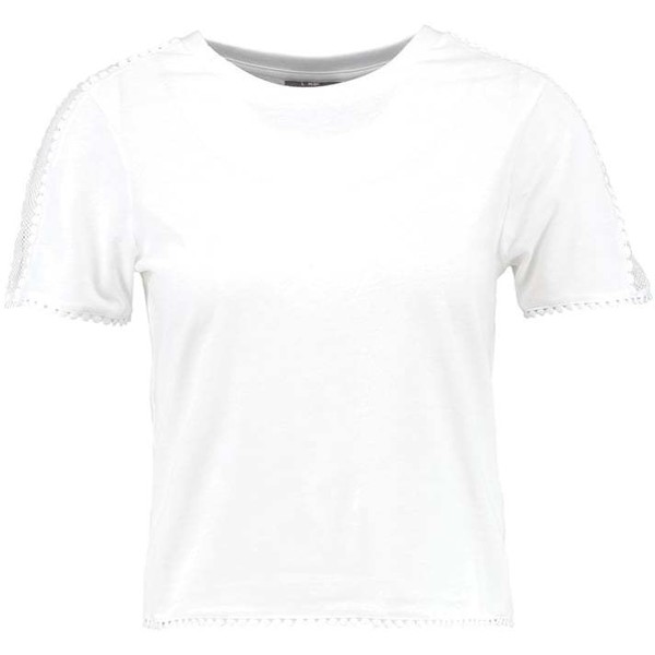 Topshop Petite PRETTY T-shirt z nadrukiem white TP721D0AF-A11