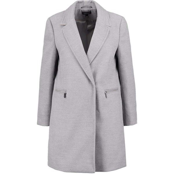 Topshop Płaszcz wełniany /Płaszcz klasyczny grey TP721H03L-C11