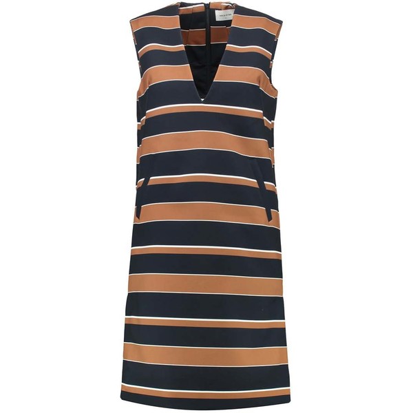 Wood Wood JENNA Sukienka letnia dark navy stripe WO421C00B-T11