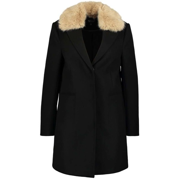 Topshop Płaszcz wełniany /Płaszcz klasyczny black TP721H03U-Q11