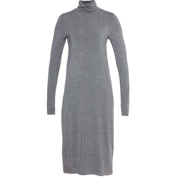 Zalando Essentials Sukienka z dżerseju dark grey melange ZA821CA0J-C11