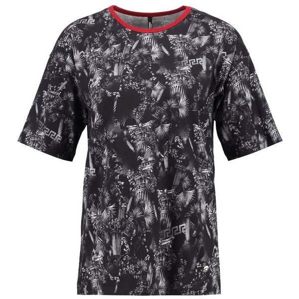 Versus Versace T-shirt z nadrukiem black/white VE021D011-Q11