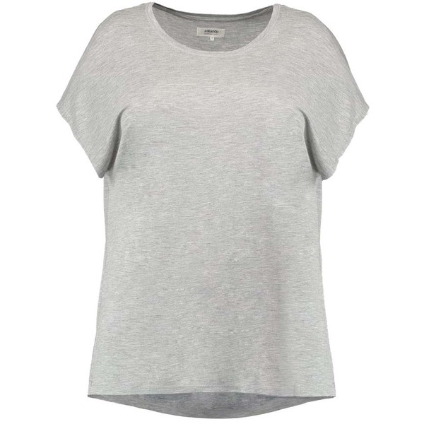 Zalando Essentials Curvy T-shirt basic light grey melange ZX121DA0E-C11