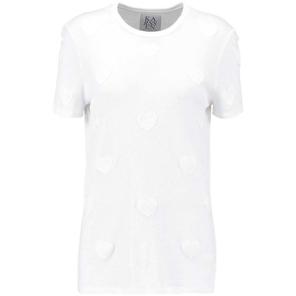 Zoe Karssen SLIM FIT T-shirt z nadrukiem optical white ZK121D00D-A11