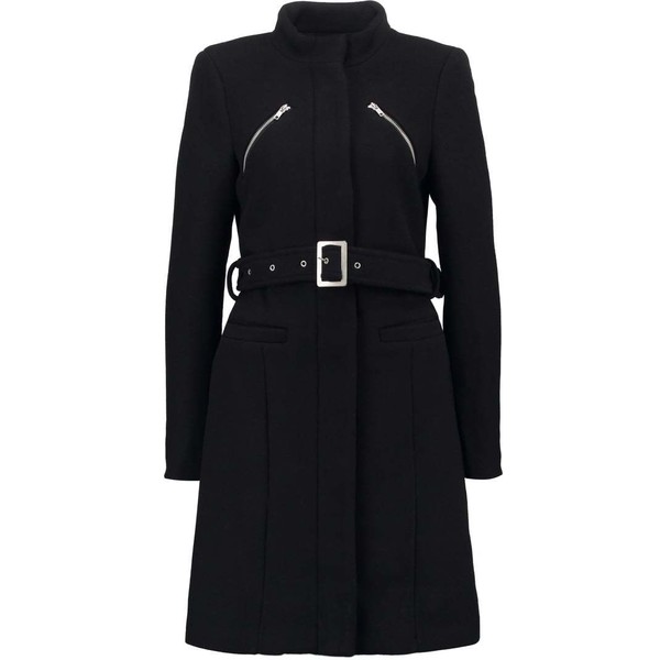 YAS YASALIA Płaszcz wełniany /Płaszcz klasyczny black Y0121P006-Q11