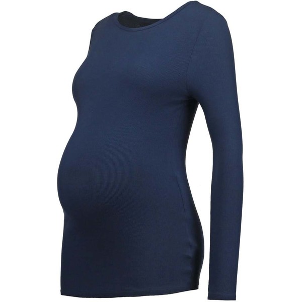 Topshop Maternity Bluzka z długim rękawem navyblue TP729G006-K11