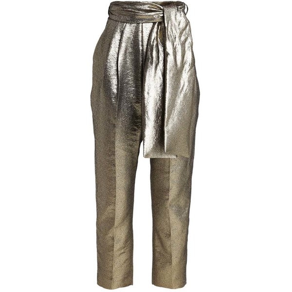 Topshop BOUTIQUE Spodnie materiałowe gold T0G21A00A-F11