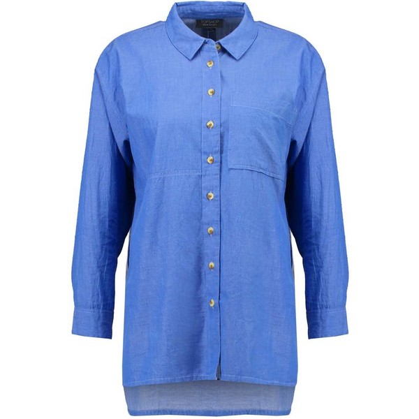 Topshop HATTIE SHEEN CHAMB Koszula blue TP721E0CC-K11