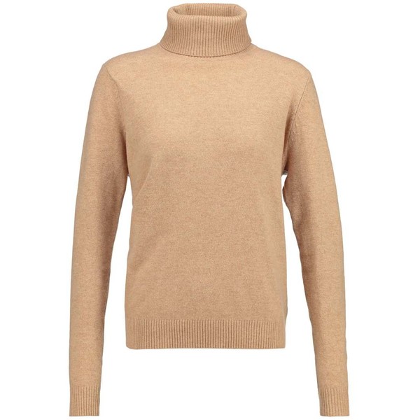 Whyred FLORA POLO Sweter camel WH121I00N-O11