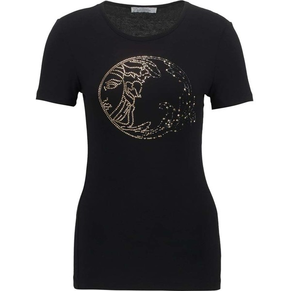 Versace Collection T-shirt z nadrukiem nero VC121D00A-Q11