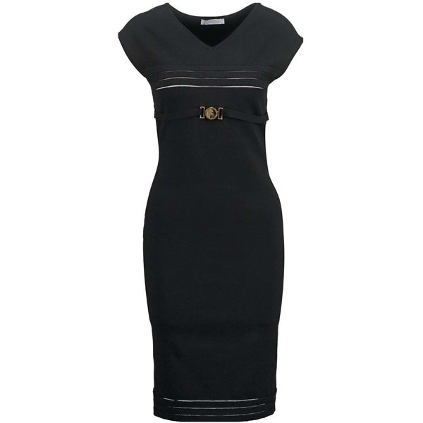 Versace Collection Sukienka z dżerseju nero VC121C03E-Q11