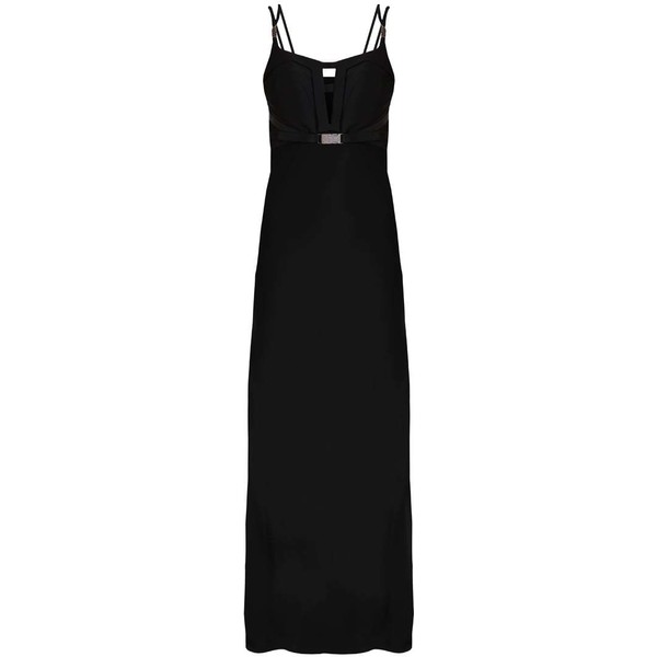 Versace Collection Długa sukienka black VC121C03Y-Q11