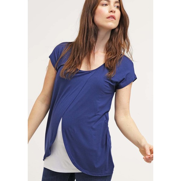 Zalando Essentials Maternity T-shirt z nadrukiem dark blue ZX029GA0F