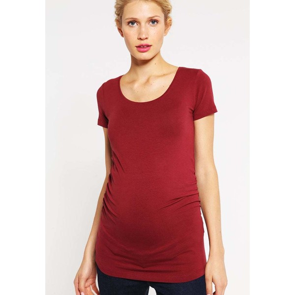 Zalando Essentials Maternity T-shirt z nadrukiem bordeaux ZX029GA06