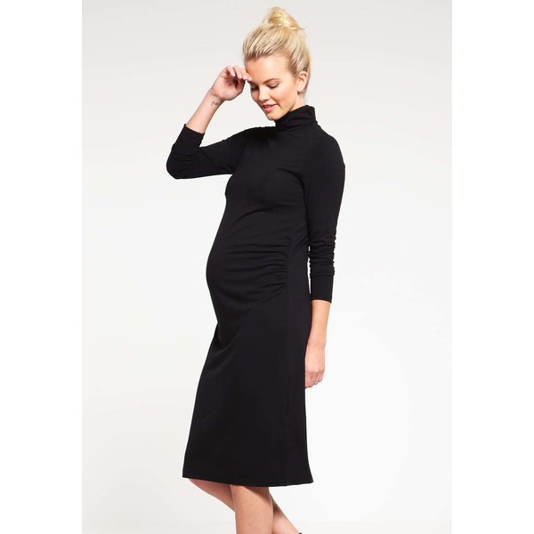 Zalando Essentials Maternity Sukienka z dżerseju black ZX029FA0A
