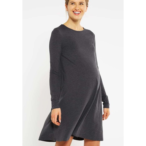 Zalando Essentials Maternity Sukienka z dżerseju dark grey melange ZX029FA08