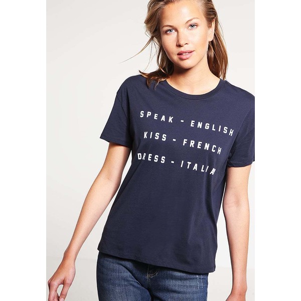 Zoe Karssen BOX FIT T-shirt z nadrukiem total eclipse ZK121D00J
