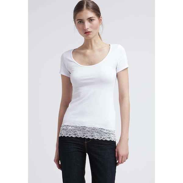 Zalando Essentials T-shirt z nadrukiem white ZA821D02L