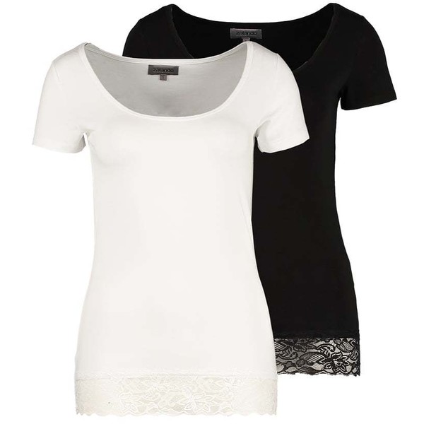 Zalando Essentials 2 Pack T-Shirt T-shirt basic black/white ZA821D01U