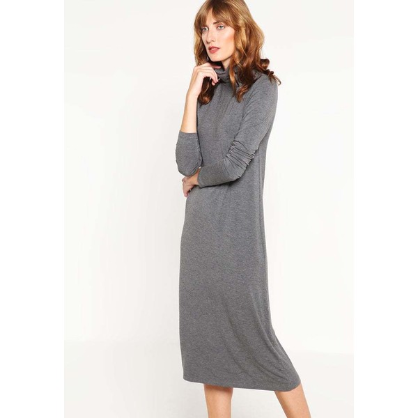 Zalando Essentials Sukienka z dżerseju dark grey melange ZA821CA0J