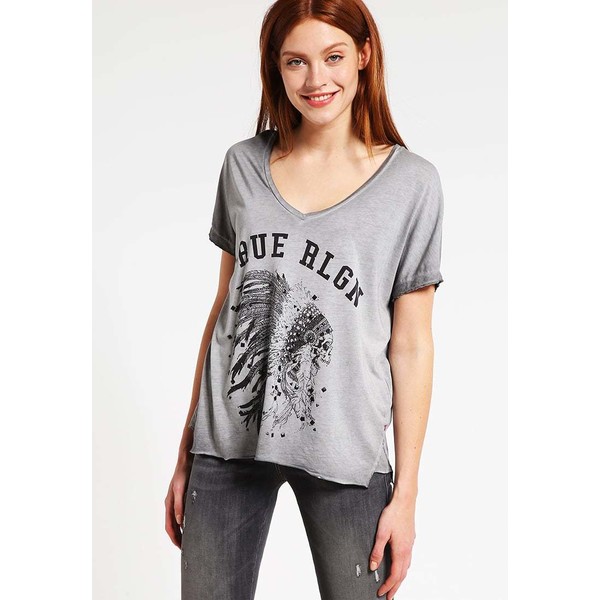 True Religion T-shirt z nadrukiem castle rock TR121D03R