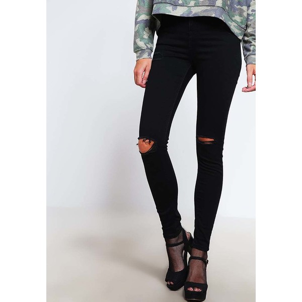 Topshop Petite JAMIE Jeans Skinny Fit black TP721N001