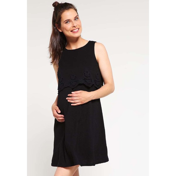 Topshop Maternity Sukienka z dżerseju black TP721M03O