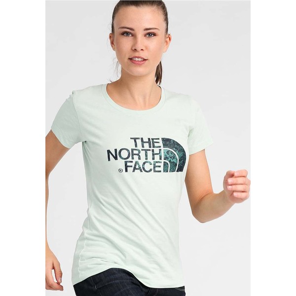 The North Face EASY T-shirt z nadrukiem subtile green TH341D008