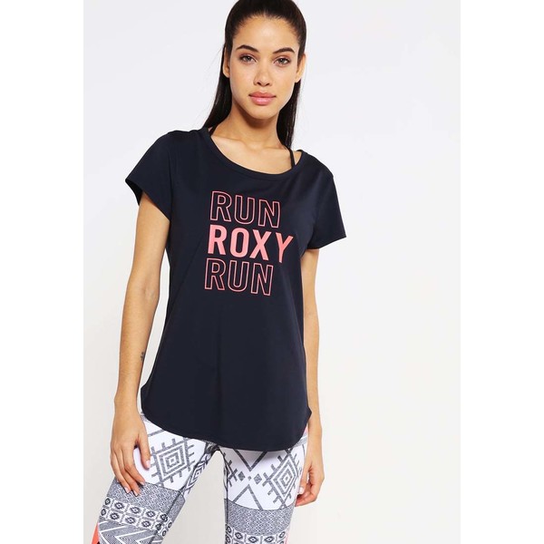 Roxy KALISKA T-shirt z nadrukiem true black RO541D00R