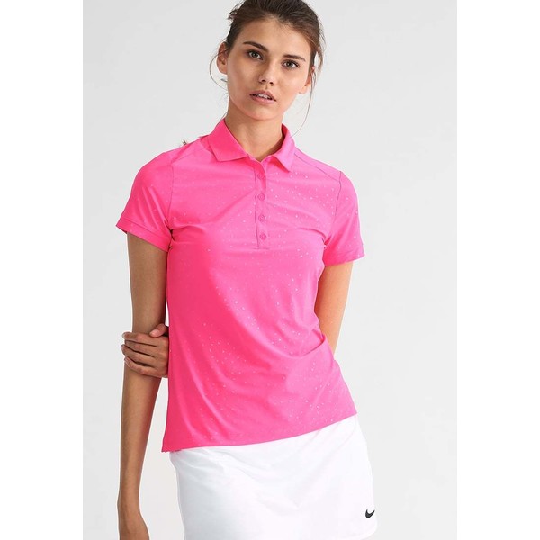 Nike Golf Koszulka polo hyper pink/white NI441D00J