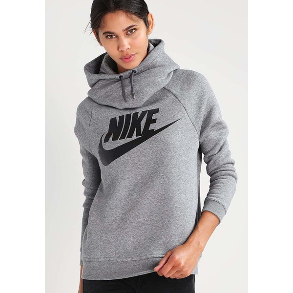 Nike Sportswear RALLY Bluza z kapturem carbon heather/dark grey/black NI121J04O