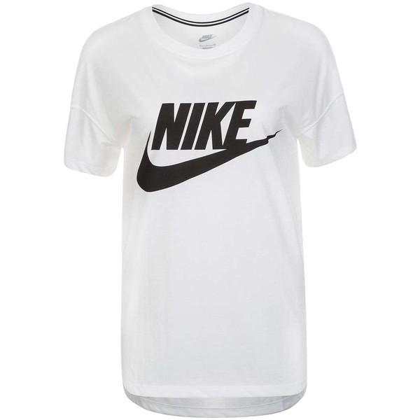 Nike Sportswear SIGNAL T-shirt z nadrukiem white/black NI121D077