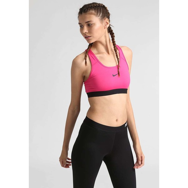 Nike Performance NEW CLASSIC Biustonosz sportowy vivid pink/black N1241I01X