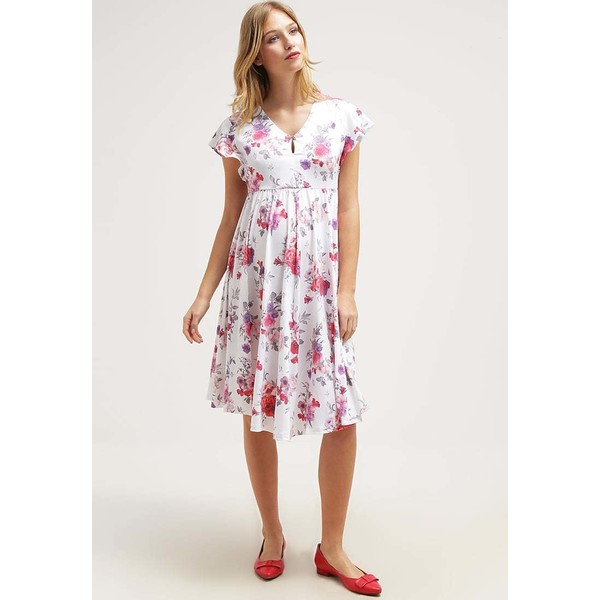 mint&berry mom Sukienka z dżerseju white alyssum EX529FA05