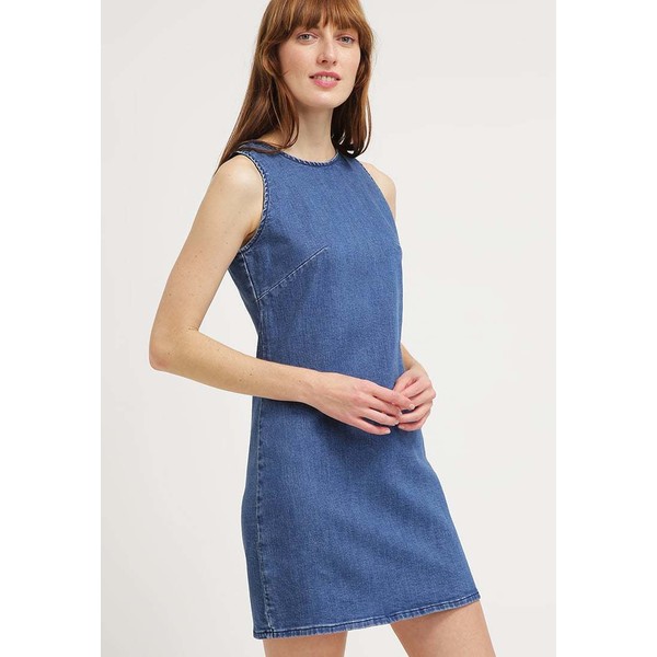 Earnest Sewn IRVING Sukienka jeansowa ease blue EX021C000